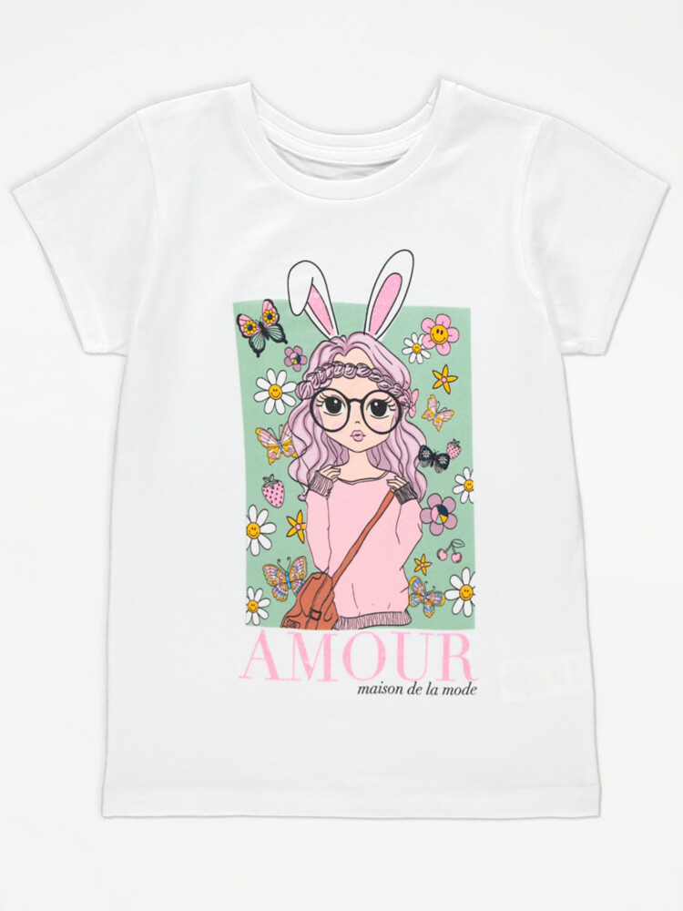 

Футболка White Rabbit Girl Amour George., белый