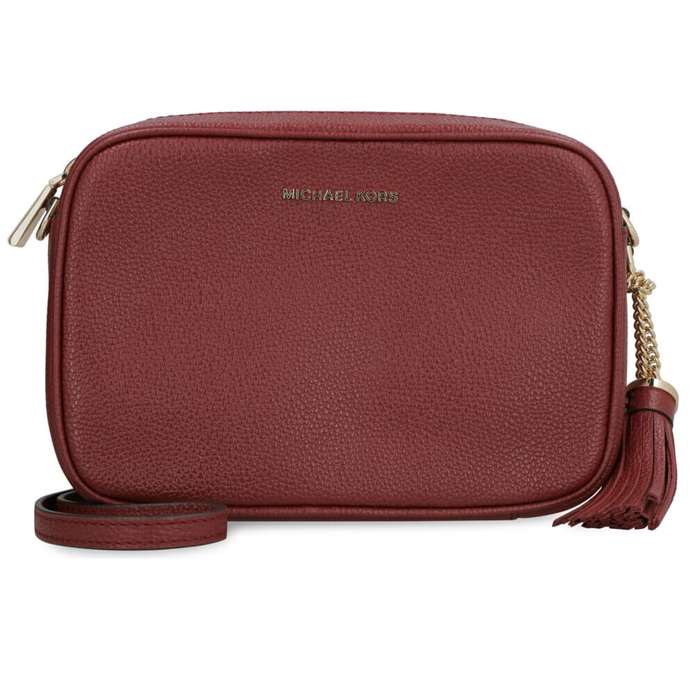 

Сумка кросс-боди Michael Kors Ginny medium shoulder, красно-коричневый