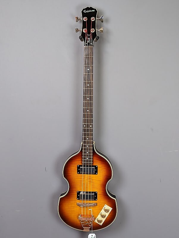 

Epiphone Viola Bass 2022 Vintage Sunburst Viola Bass with Rosewood Fretboard