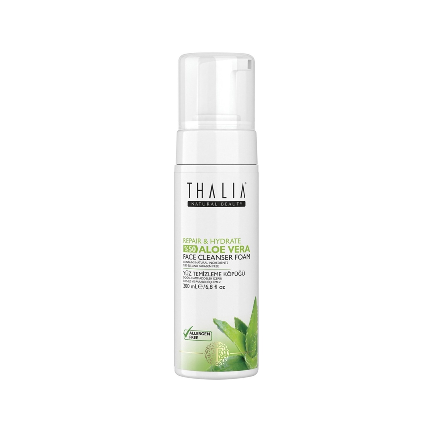 

Очищающая пенка Thalia Aloe Vera Series для лица, 200 мл