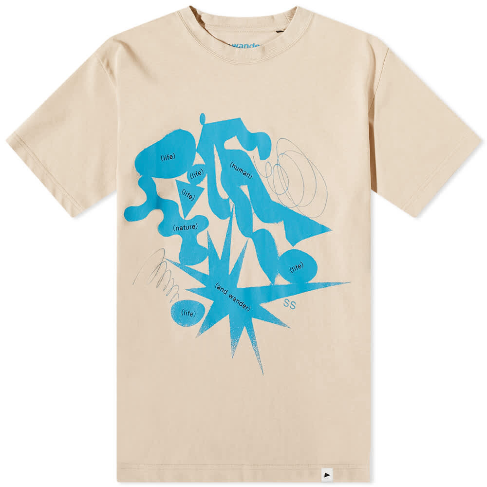 

Футболка and wander Life Human Nature Tee, Серый
