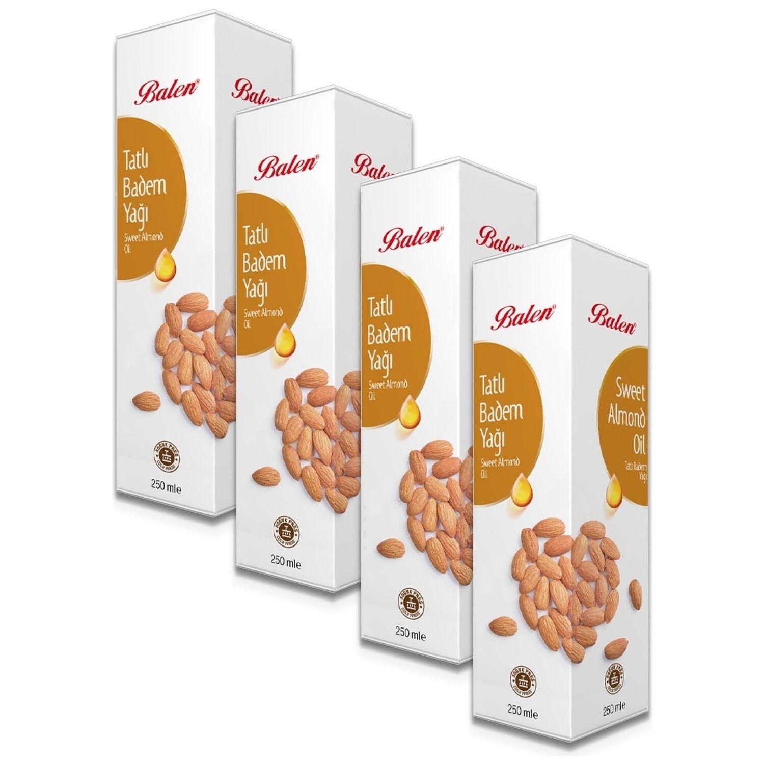 

Масло сладкого миндаля Balen (холодный отжим) 250 мл, 4 шт