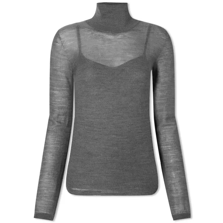 

Водолазка Max Mara High Neck Knitted, серый