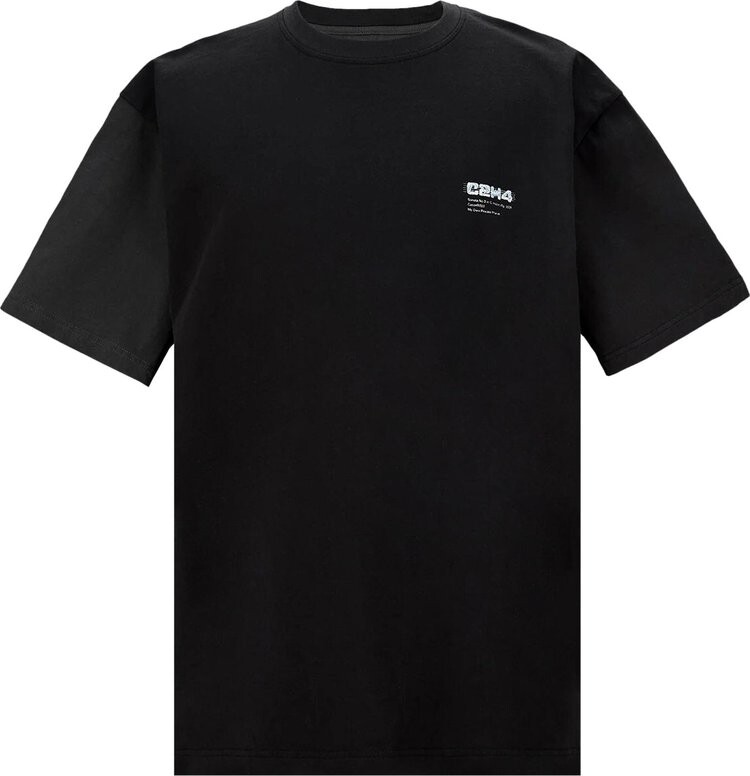 

Футболка C2H4 Paneled T-Shirt 'Black', черный