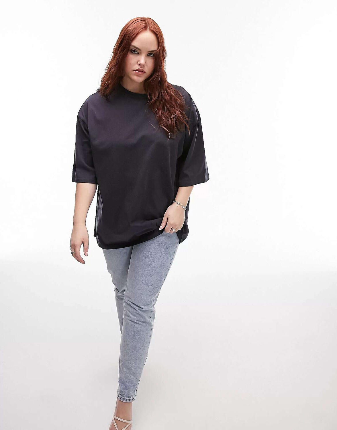 

Сланцевая футболка оверсайз Topshop