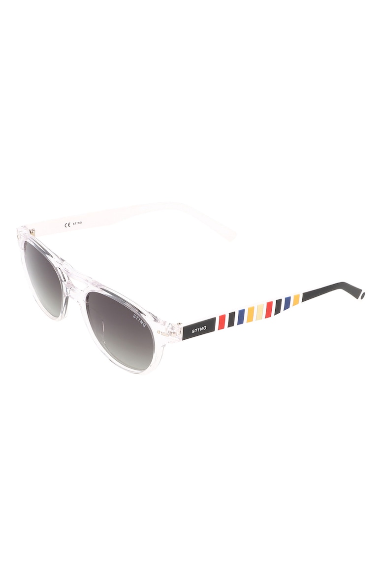 Полосатые солнцезащитные очки Sting, черный солнцезащитные очки sting 190 531p