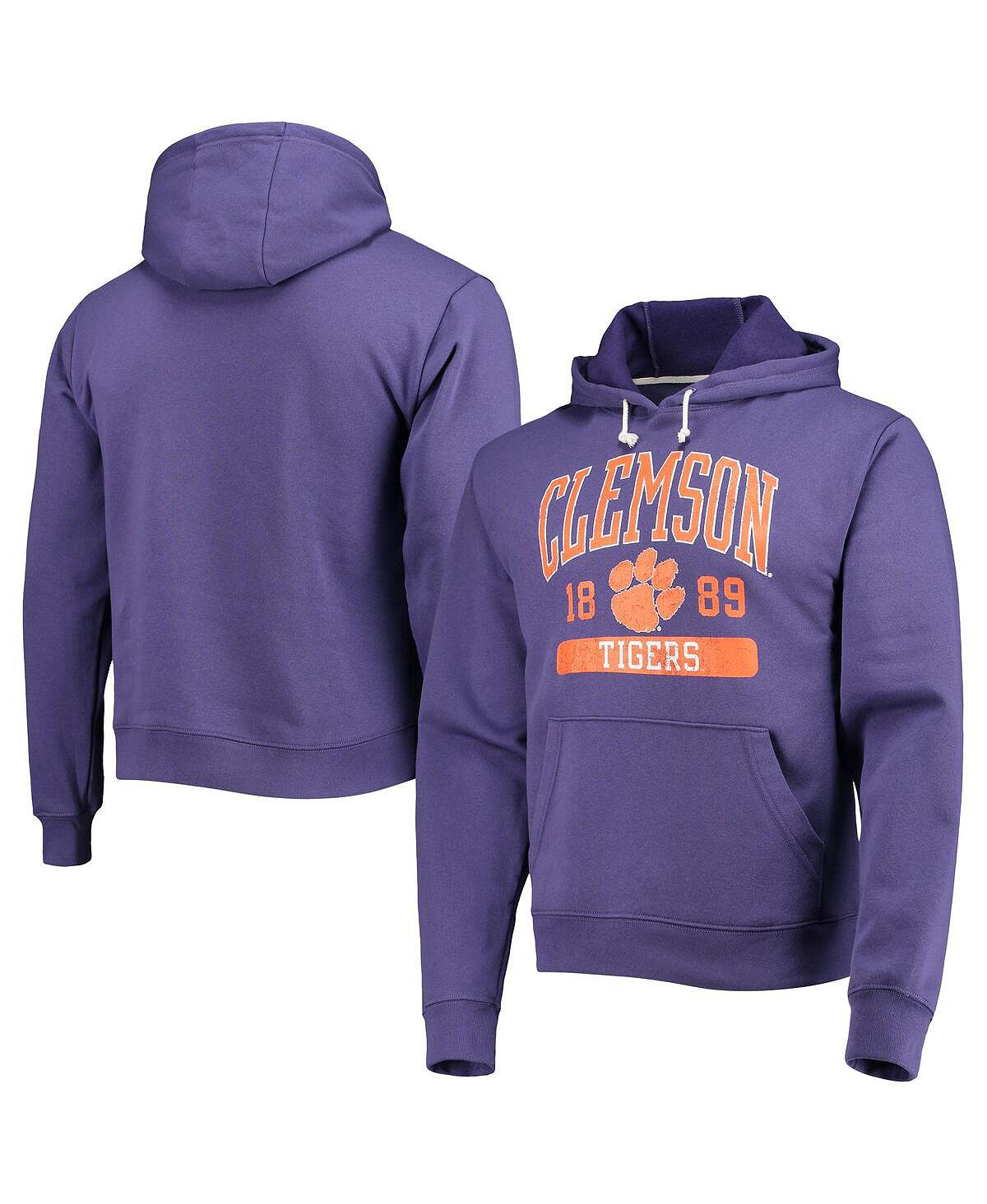 

Мужская фиолетовая толстовка с капюшоном из флиса clemson tigers volume up essential League Collegiate Wear, фиолетовый