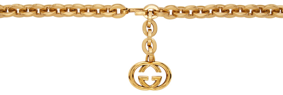 

Золотой ремень с цепочкой G Gucci