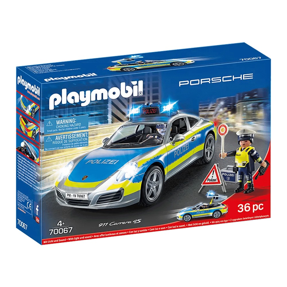 Конструктор Playmobil 70067 Полицейский автомобильный литой автомобиль welly модель 1 24 porsche 911 carrera s металлический гоночный автомобиль сплав спортивный автомобиль игрушечный авт