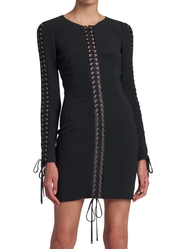 

Мини-платье на шнуровке DOLCE&GABBANA Nero