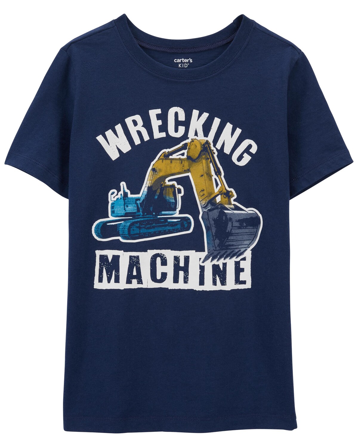 

Футболка Kid Wrecking Machine Construction Jersey Carter's, темно-синий