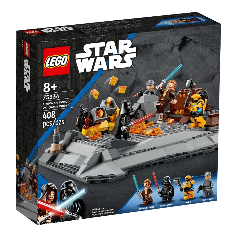 Конструктор LEGO Star Wars 75334 Оби-Ван Кеноби против Дарт Вейдер конструктор disney инквизитор оби ван кеноби дарт maul третья сестра пятый брат детские кубики kt1059 wm2282 детская игрушка