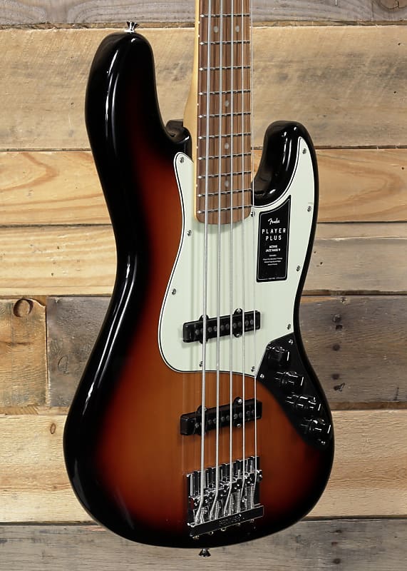 Fender Player Plus Jazz Bass V 5-струнный 3-тональный Sunburst с чехлом