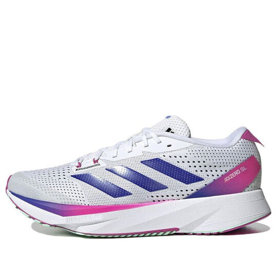 

Кроссовки Adidas Adizero SL 'White Lucid Blue Fuchsia' GV9095, белый