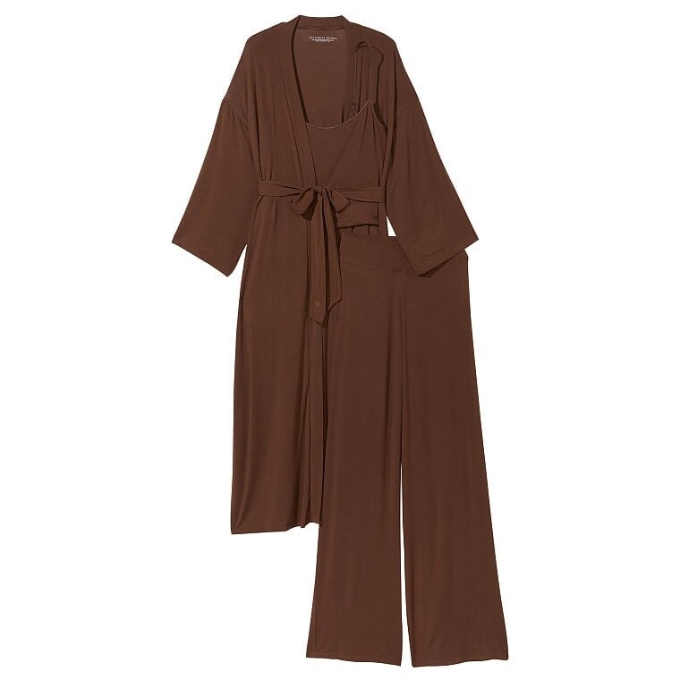 

Пижама Victoria's Secret Modal Three-Piece, коричневый