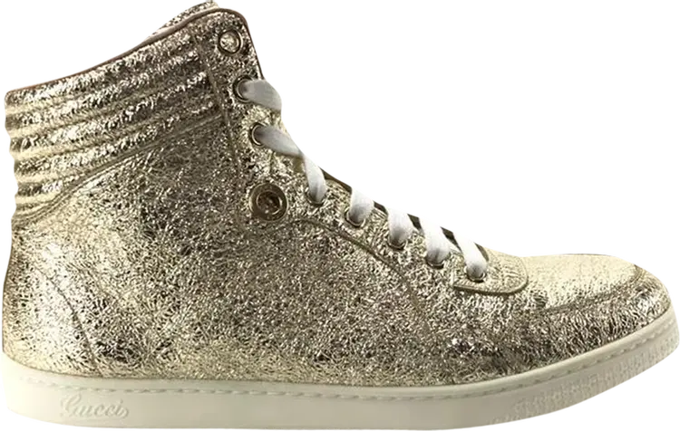 

Кроссовки Gucci Wmns Galassia High Metallic Gold, золото