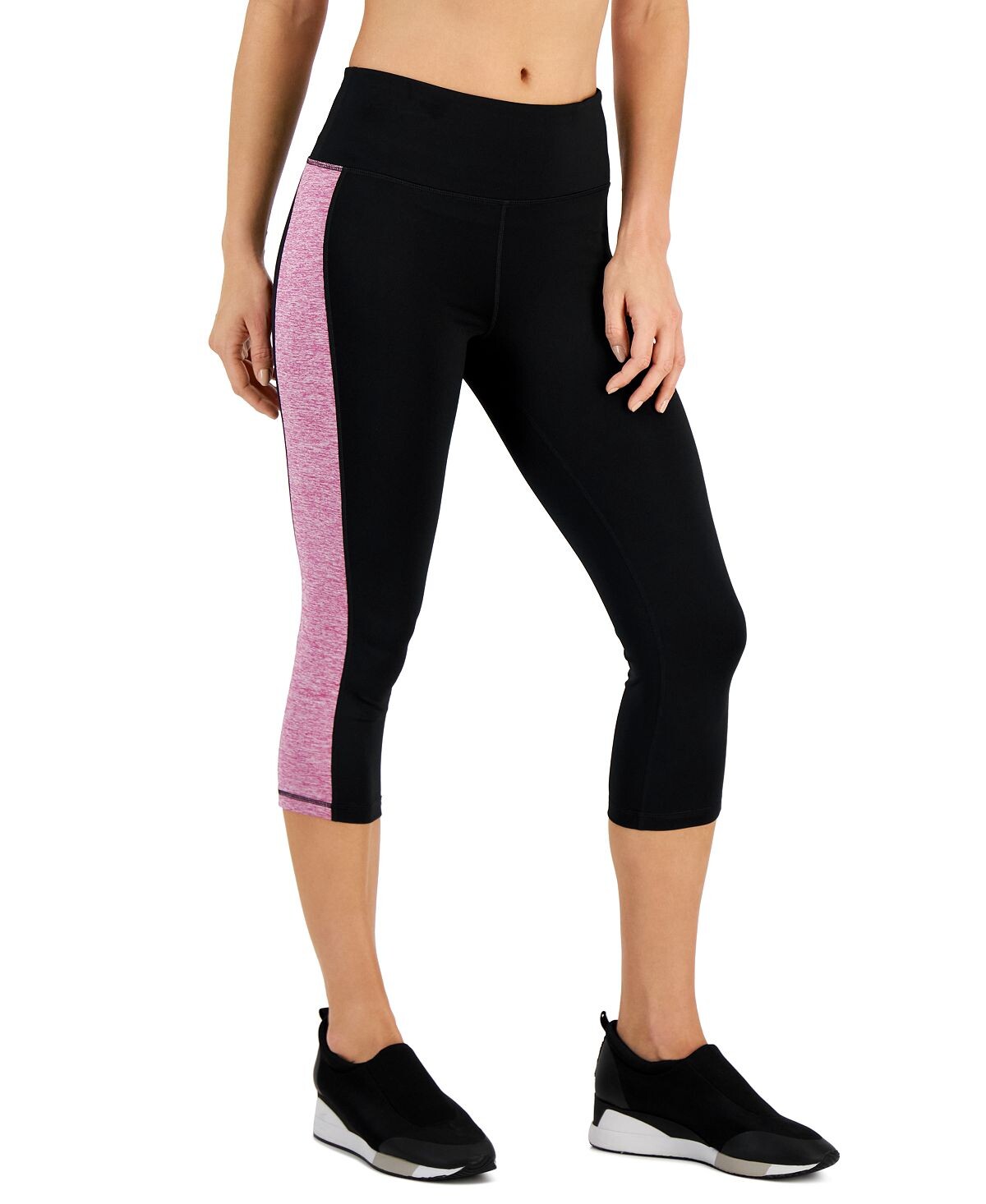 

Укороченные леггинсы active petite с цветными блоками, созданные для macy's ID Ideology, мульти