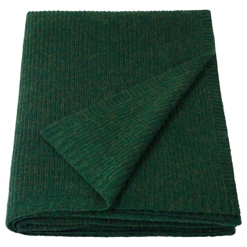 

Плед IKEA INGASOFIA Plaid 150x200 см., зеленый