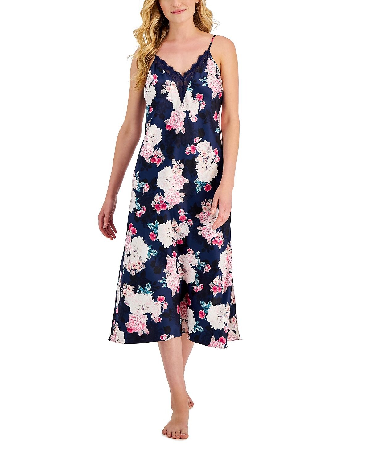 

Женская ночная рубашка bouquet с кружевной отделкой, созданная для macy's INC International Concepts, мульти