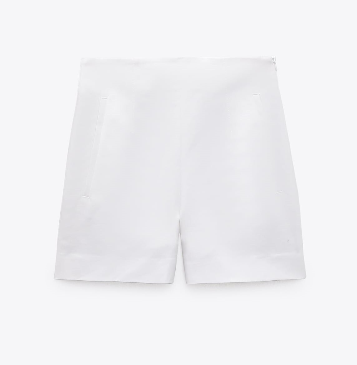 

Шорты Zara High-waist Bermuda, белый