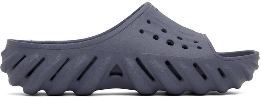 

Серые слайды Echo Crocs