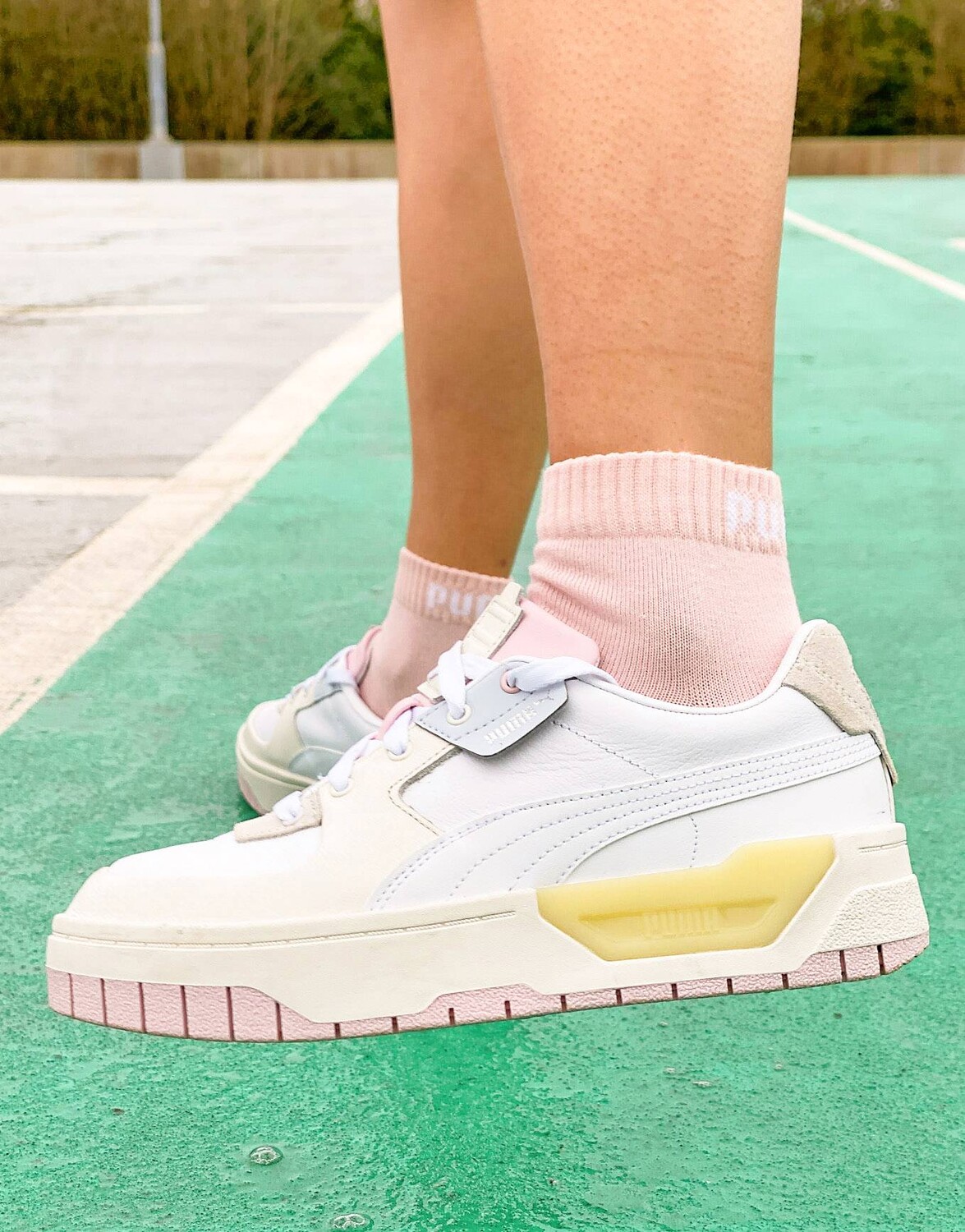 

Массивные кроссовки пастельного цвета Puma Cali Dream
