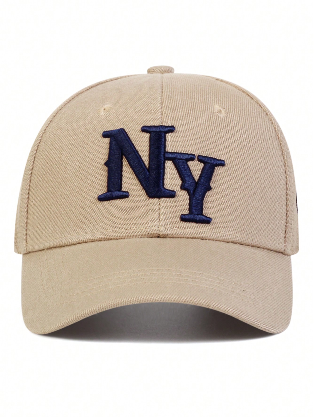 1 шт. мужская бейсболка с вышивкой букв «Нью-Йорк», хаки