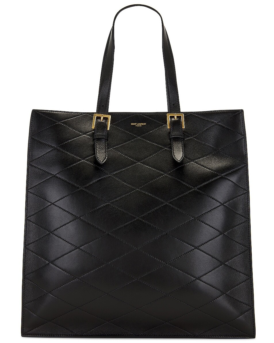 

Сумка Saint Laurent Sade Puffer Tote, неро