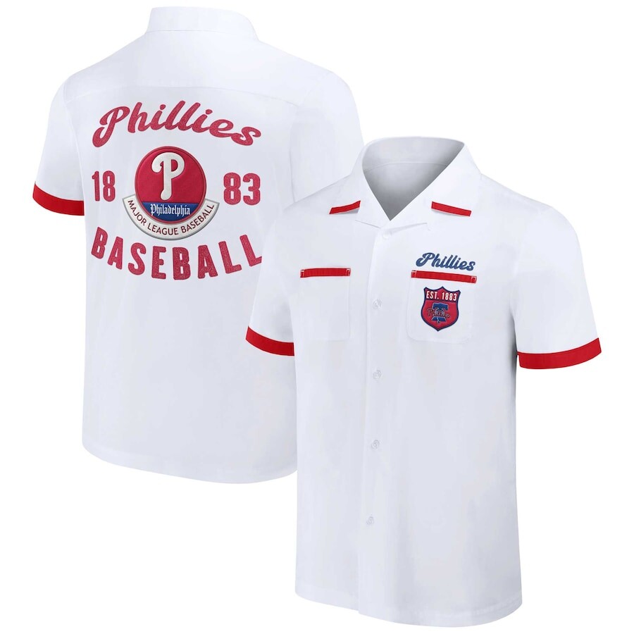 

Рубашка Darius Rucker Collection by Fanatics Philadelphia Phillies, белый