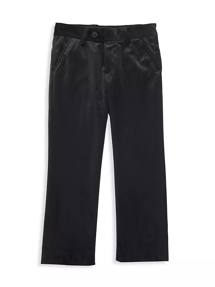 Бархатные костюмные брюки для маленьких мальчиков и мальчиков Appaman, черный гладиолус крупноцветковый black velvet 9шт
