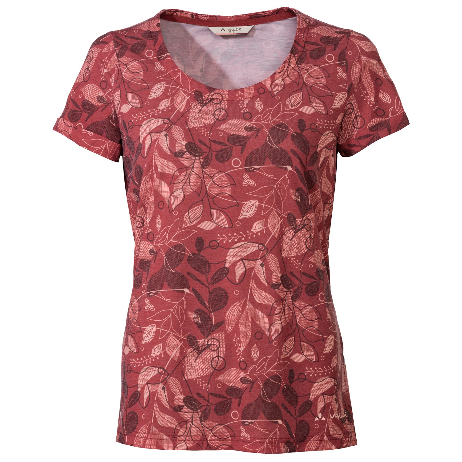 Функциональная рубашка Vaude Women's Skomer AOP, цвет Dark Cherry