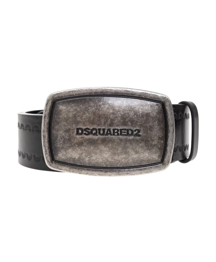 

Кожаный ремень Dsquared2, черный