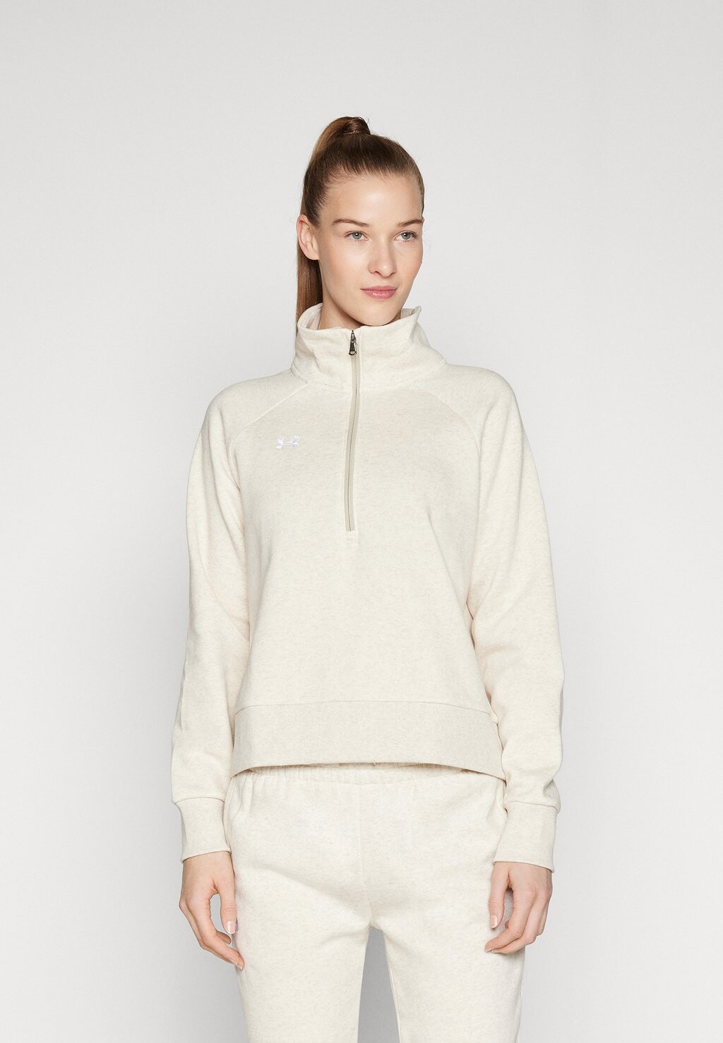 

Толстовка RIVAL Under Armour, цвет oatmeal light heather/white