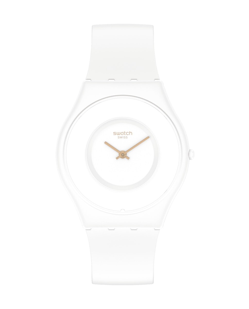 

Разные часы White Tick с белым силиконовым ремешком Swatch, белый