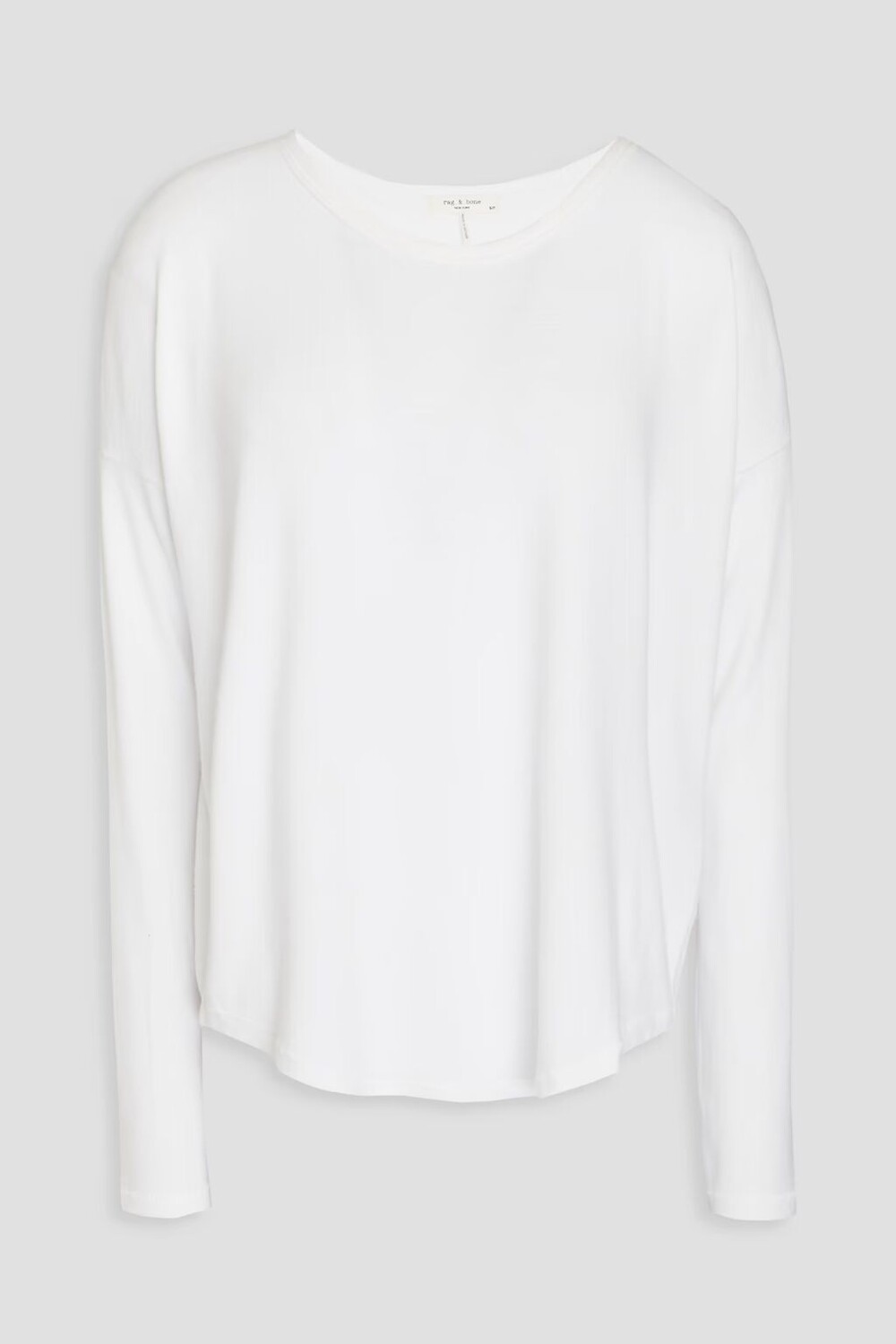 

Топ Hudson из эластичного джерси Rag & Bone, белый