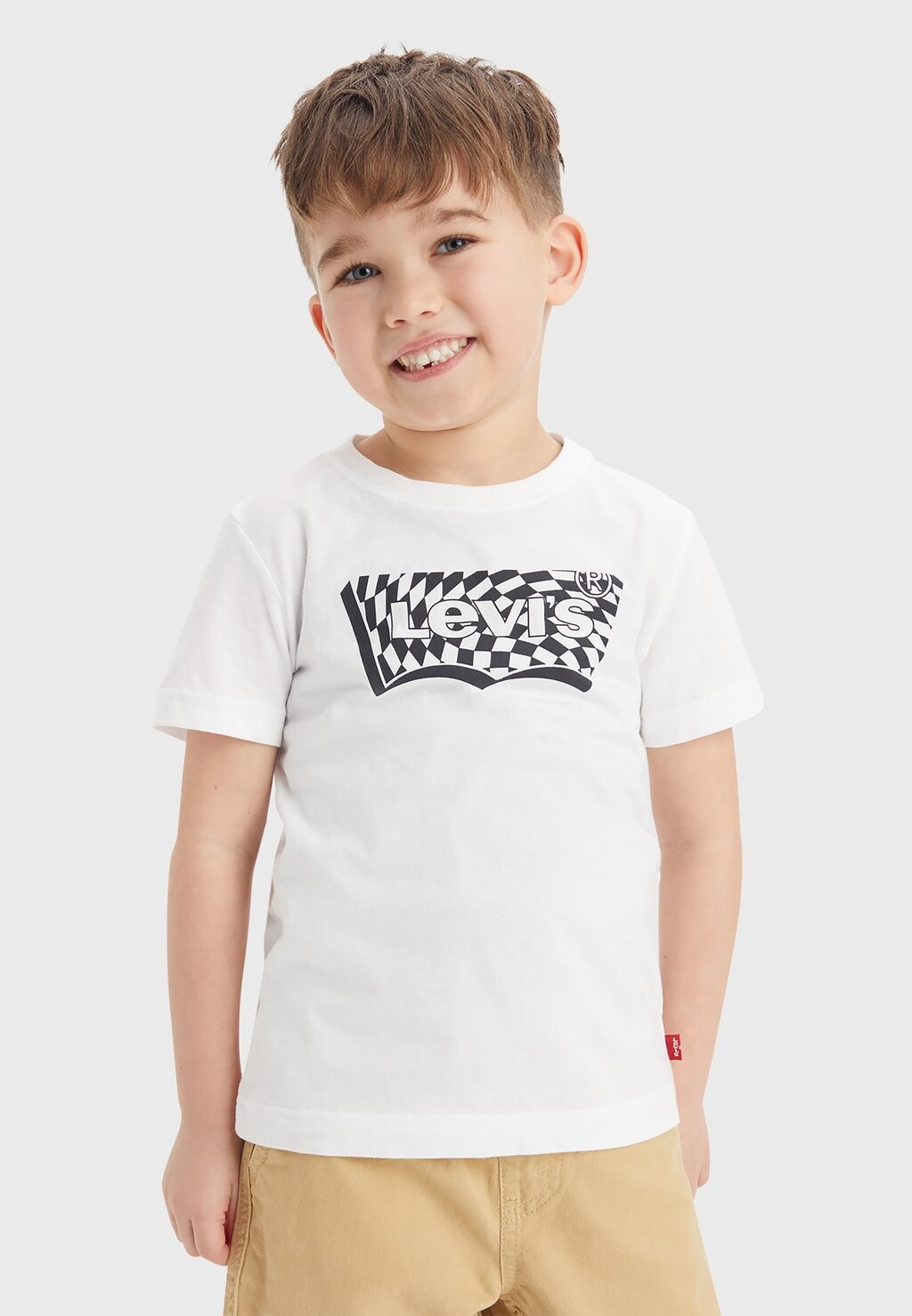 

Футболка с принтом CHECKERED BATWING TEE Levi's, белый