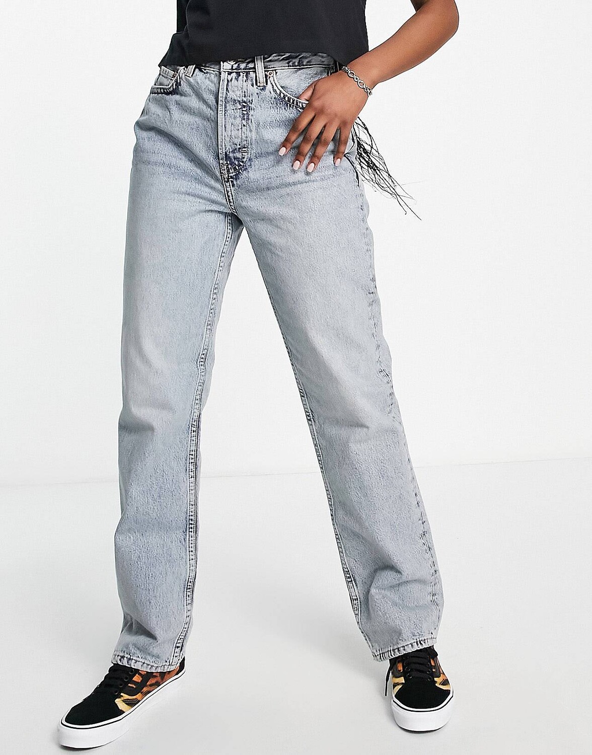 

Выбеленные джинсы Topshop Dad