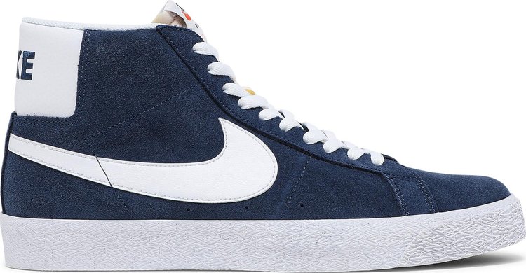 Кроссовки Nike Zoom Blazer Mid SB 'Navy', синий - фото