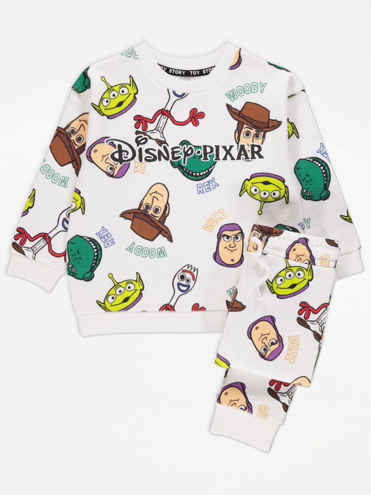 

Белая толстовка и спортивный костюм Disney Toy Story George., белый