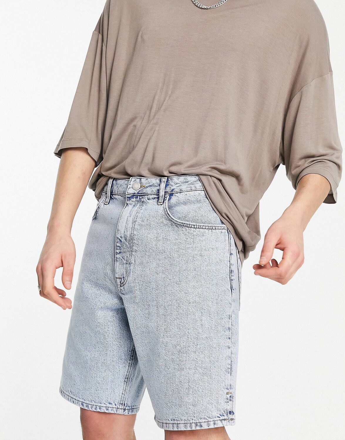 

Выбеленные джинсовые шорты ASOS DESIGN