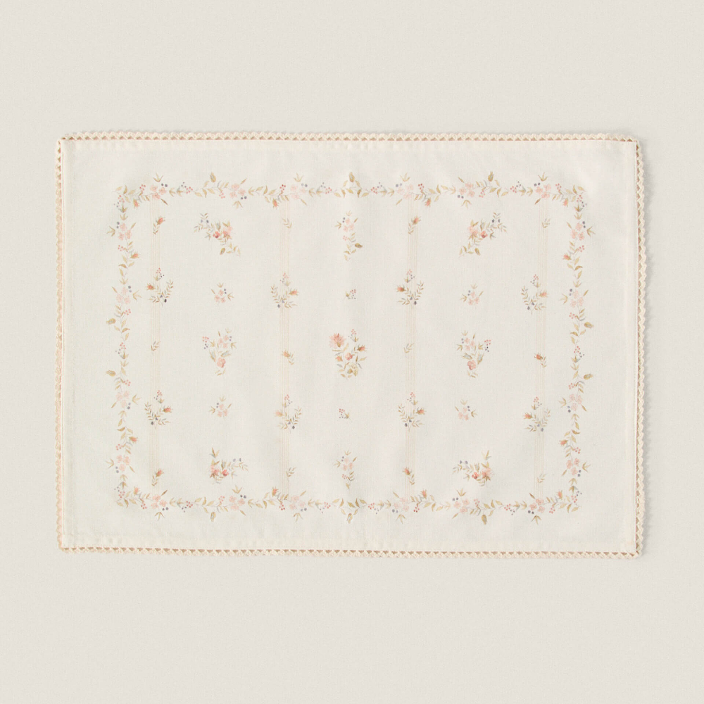 Салфетка под столовые приборы Zara Home Floral Print Cotton, 35 x 50 см салфетка под столовые приборы zara home round paper 38 см