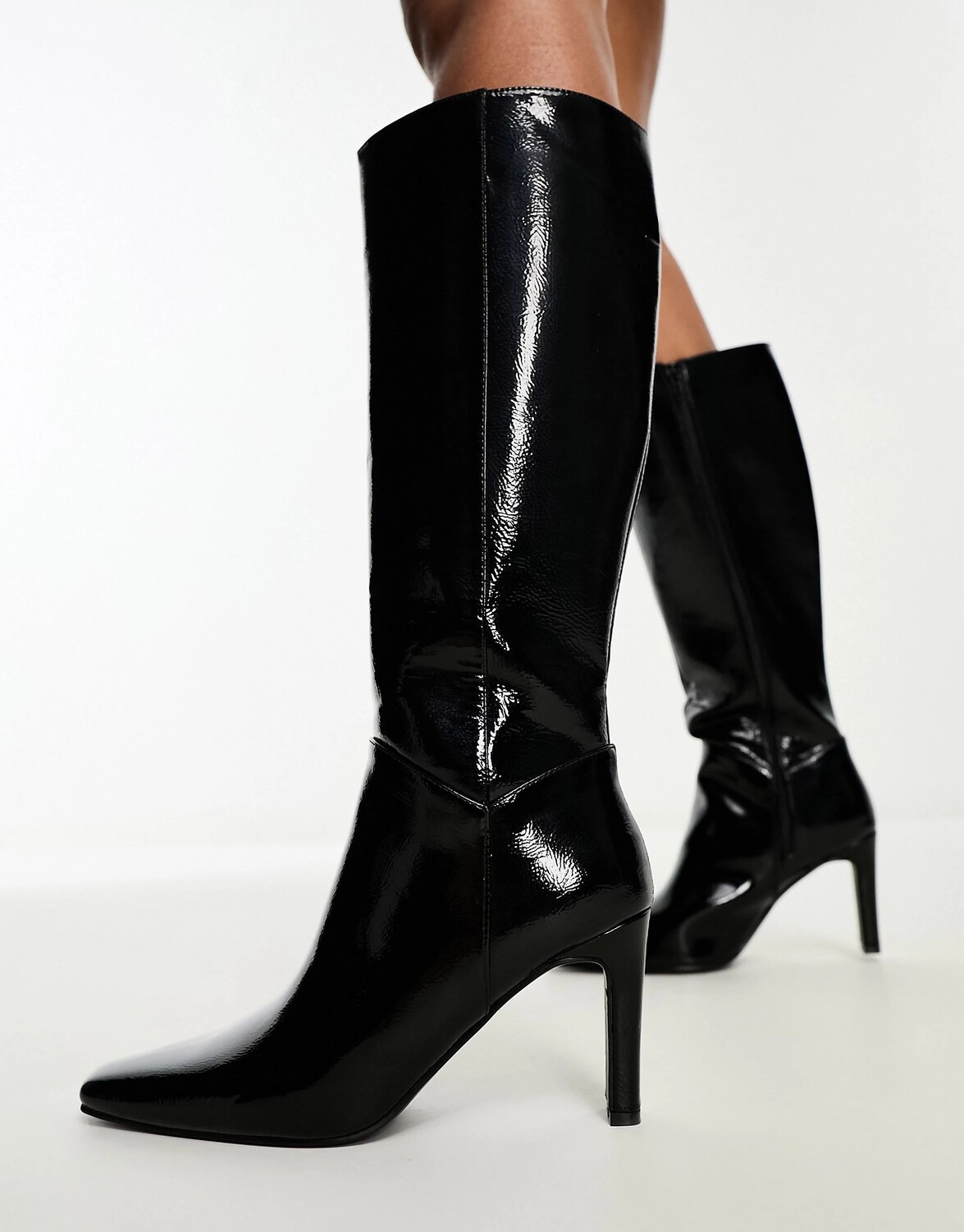 

Сапоги Public Desire Pose Heeled Knee, черный