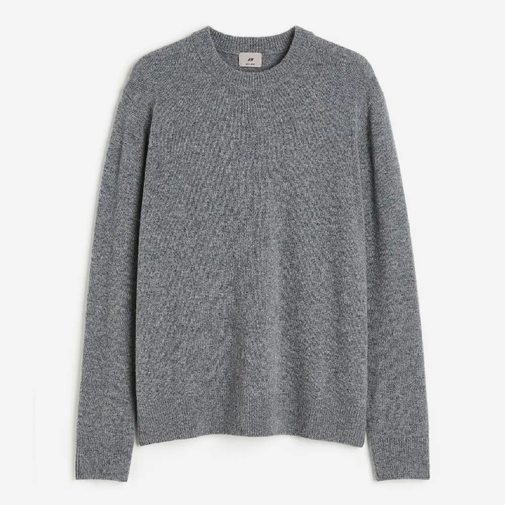 

Свитер H&M Regular Fit Wool, темно-серый