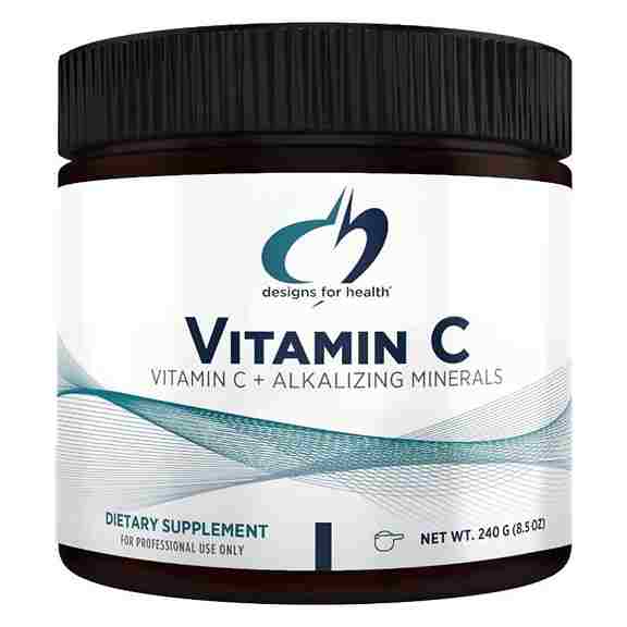Витамин С + Минералы Designs for Health Vitamin C + Alkalizing Mineral, 240 г
