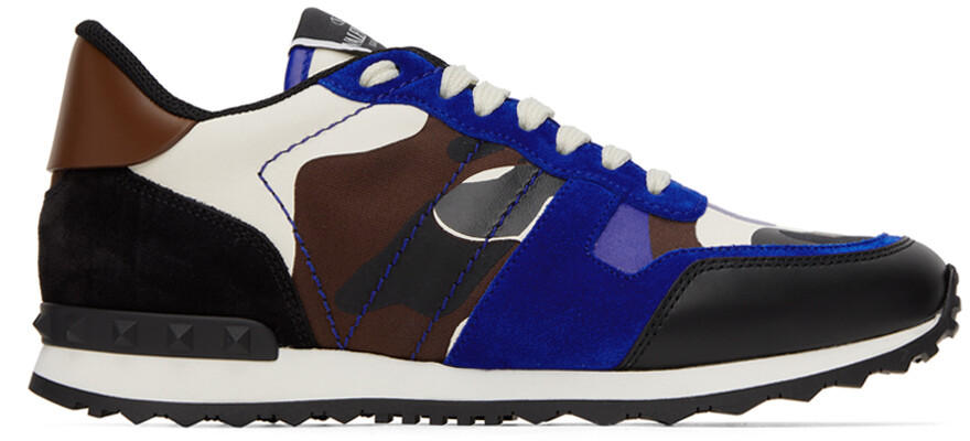 

Сине-черные кроссовки Rockrunner Valentino Garavani
