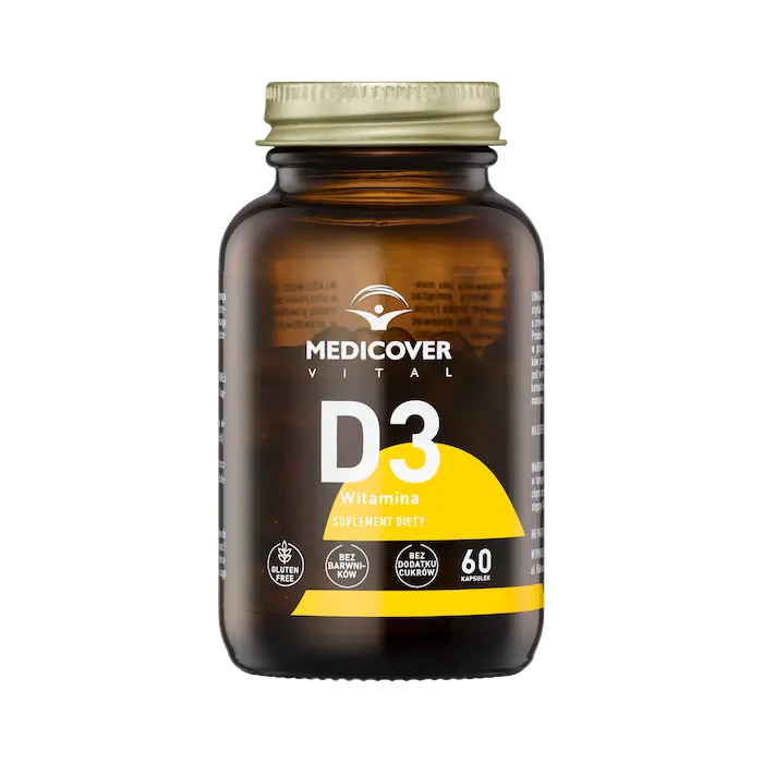 

Medicover Vital Witamina D3 биологически активная добавка, 60 капсул/1 упаковка
