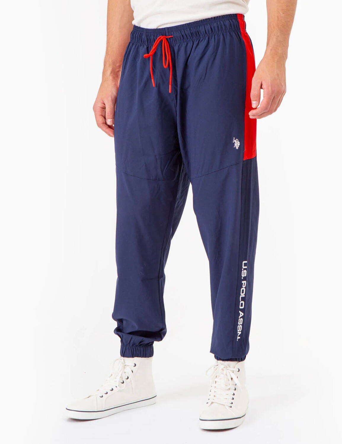 

Брюки U.S. Polo Assn.Stretch Woven Side Stripe Jogger, синий