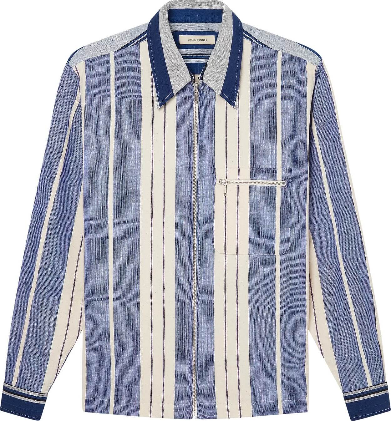 Куртка Wales Bonner Handwoven Cotton Atlantic, синий/белый хьюз грегори святые древнего уэльса