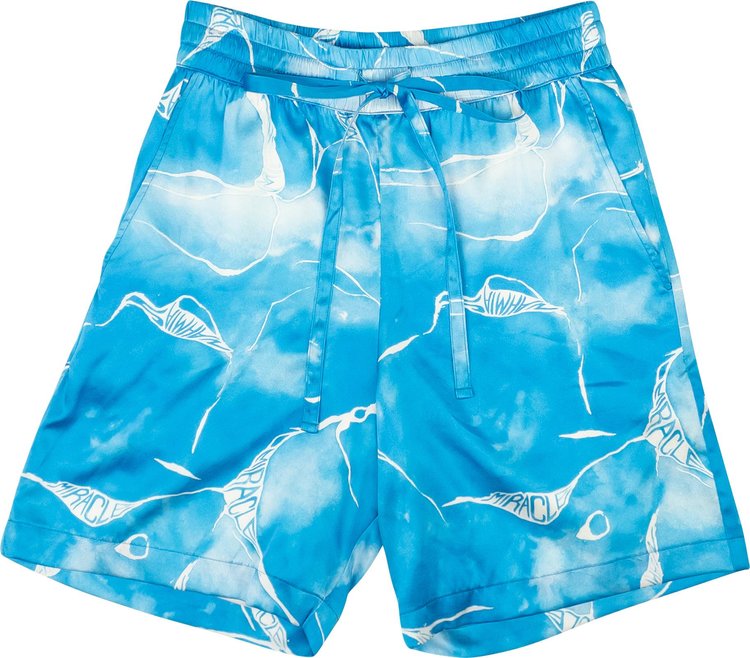 Шорты Nahmias x Webster Tye Dye Silk Shorts 'Blue', синий - фото