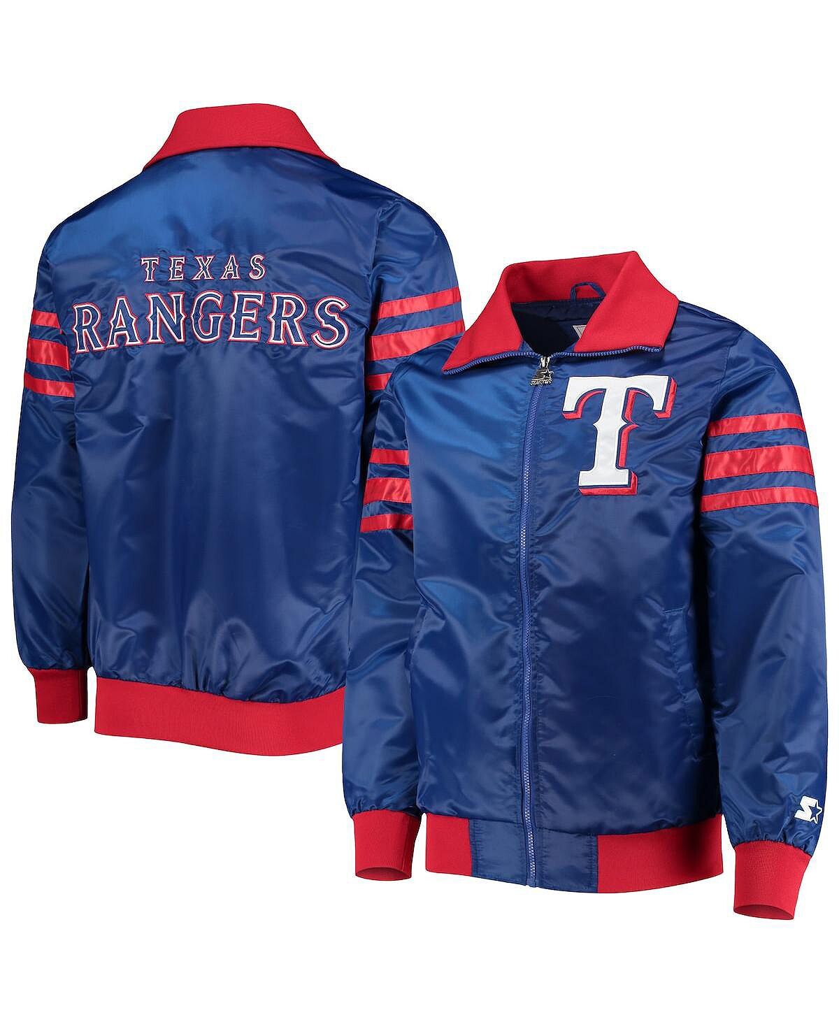 

Мужская университетская куртка royal texas rangers the captain ii с молнией во всю длину Starter